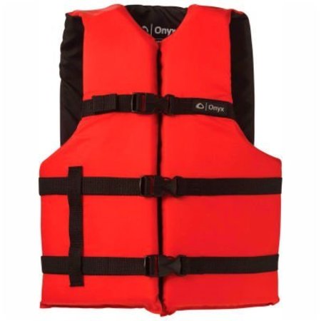 KEMP USA Kemp Adult Universal Life Vest, Red & Black, 20-002-ADULT-RED 20-002-ADULT-RED